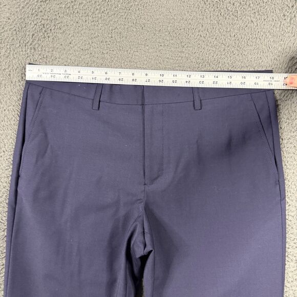 J Crew Pants Mens 34x32 Blue Thompson Tapered Fit Four Season Wool Stretch - Picture 9 of 14